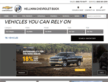 Tablet Screenshot of hellmanchevrolet.com